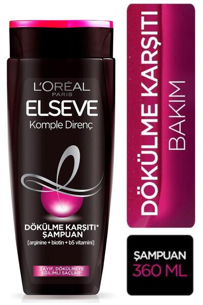 ELSEVE L'Oréal Paris Elseve Komple Direnç Dökülme Karşıtı Şampuan 360 Ml