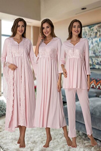 Lohussa Γυναικείο ροζ σχέδιο Πριγκίπισσα μανίκια βαμβακερό φόρεμα εγκυμοσύνης...