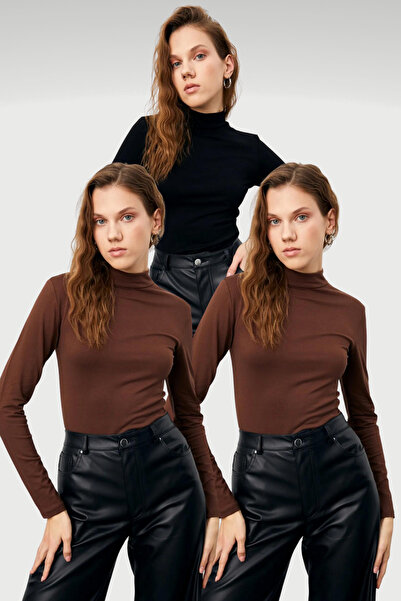 Ladima Women's Bitter Brown Black Bitter Brown 3-Piece Body