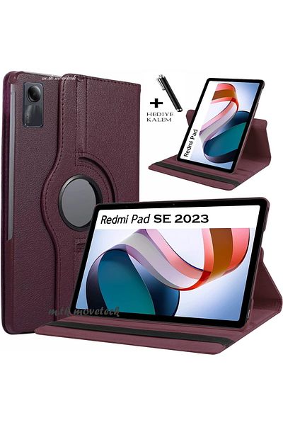 m.tk moveteck حافظة تابلت متوافقة مع Xiaomi Redmi Pad Se مقاس 11 بوصة، 360 درجة، غطاء واقٍ كامل وحامل دوار