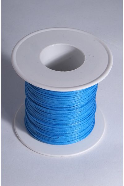 Eskişehir hobi sanat Μπλε θαλάσσιο χρώμα 1,0 mm 100 μέτρα κερωμένο σχοινί θηλιά Δερμάτινο κολιέ με κλωστή ραπτικής Κοσμήματα Σχέδιο κλωστή βραχιόλι Κλωστή