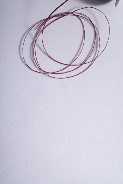 Eskişehir hobi sanat Σκούρο Φούξια Χρώμα 1,0 mm 3 μέτρα κερωμένο σχοινί Σταγόνα Δερμάτινο κολιέ με κλωστή ραπτικής Σχέδιο κοσμήματος Σχοινάκι βραχιολιών