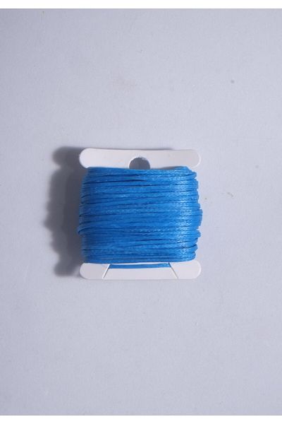 Eskişehir hobi sanat Μπλε θαλάσσιο χρώμα 1,0 mm 10 μέτρα κερωμένο σχοινί θήκης δερμάτινο κολιέ με κλωστή ραπτικής Σχέδιο κοσμήματος Σχοινάκι βραχιολιών