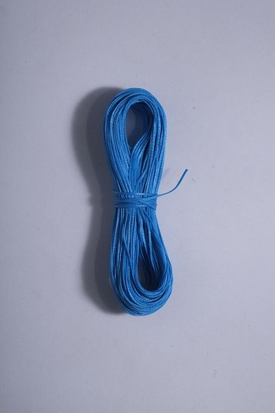 Eskişehir hobi sanat Μπλε θαλάσσιο χρώμα 1,0 mm 20 μέτρα κερωμένο σχοινί θηλιά Δερμάτινο κολιέ με κλωστή ραπτικής Σχέδιο κοσμήματος Σχοινάκι βραχιολιών