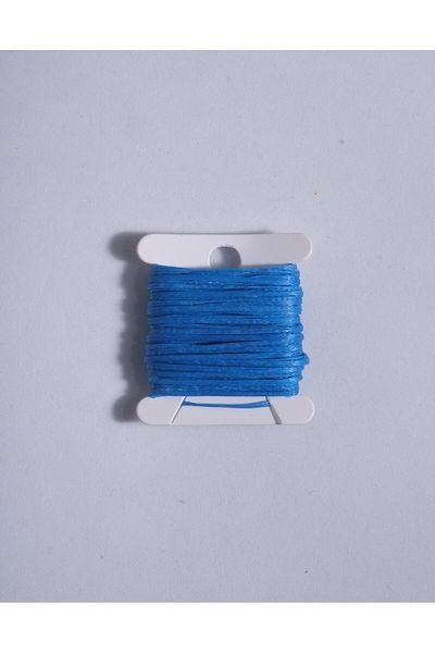 Eskişehir hobi sanat Μπλε θαλάσσιο χρώμα 1,0 mm 5 μέτρα κερωμένο σχοινί θήκης δερμάτινο κολιέ με κορδόνι ραπτικής Σχέδιο κοσμήματος Σχοινάκι βραχιολιών