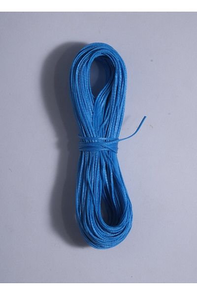 Eskişehir hobi sanat Μπλε θαλάσσιο χρώμα 1,0 mm 20 μέτρα κερωμένο σχοινί θηλιά Δερμάτινο κολιέ με κλωστή ραπτικής Σχέδιο κοσμήματος Σχοινάκι βραχιολιών