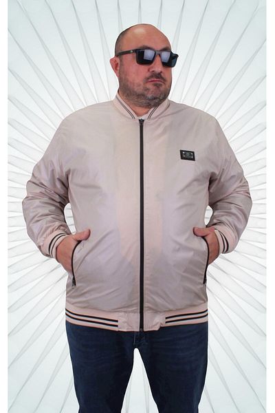 MocGrande Μπουφάν Basic Pilot Plus Size 23823 ΜΠΕΖ