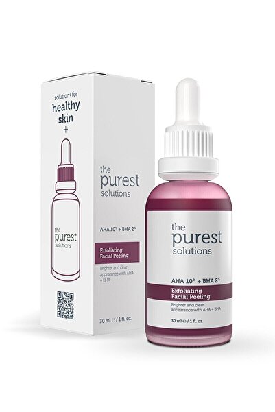 The Purest Solutions AHA & BHA Canlandırıcı & Cilt Tonu Eşitleyici Kırmızı Pe...