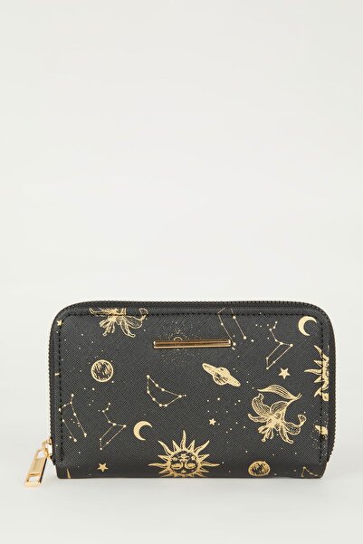 DeFacto Kadın Baskılı Suni Deri Bozuk Para Çantası B3775axns