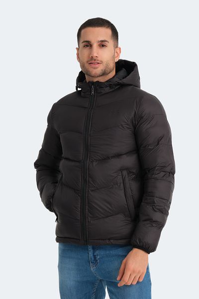 Slazenger WORLD IN Ανδρικό παλτό μαύρο