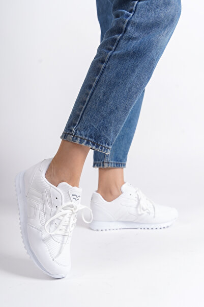 Moda Değirmeni Beyaz Kadın Sneaker BG1053-101-0001