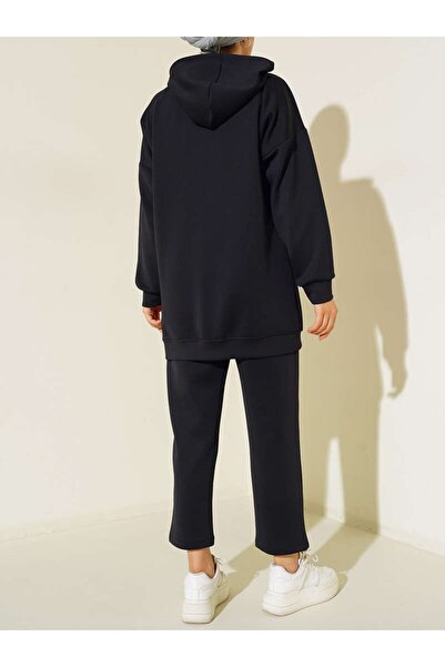 VOLT CLOTHİNG Women's Snap Button Scuba Fabric Double Set