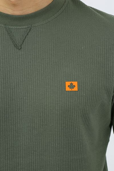 UOMOPARK 5503 NEW SEASON CUSTOM PRINT DETAILED COTTON SWEATER