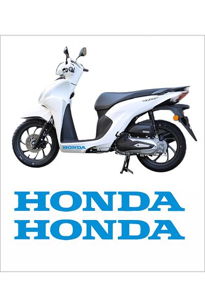 YAMANB Αυτοκόλλητο Honda Dio Marşpiyel Αυτοκόλλητο Honda 2 τεμάχια 20cm ΑΝΟΙΧΤΟ ΜΠΛΕ