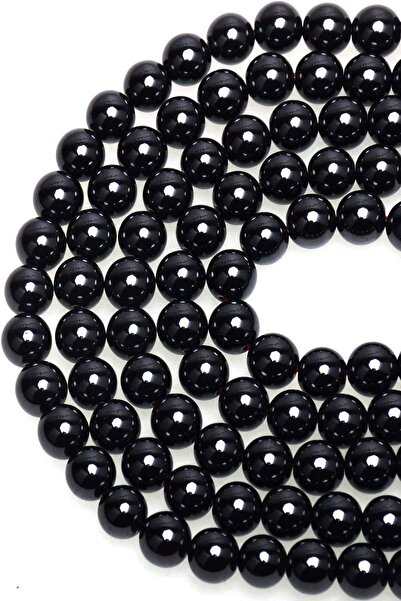 Kusakli 8 mm Onix strălucitor 1 șuviță de mărgele (45-50 bucăți)