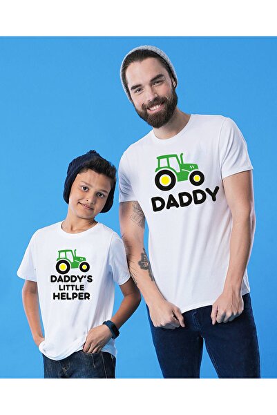 venüsdijital Combinație de tricou Tractor Father Son (prețul afișat este pentru 1 bucată)