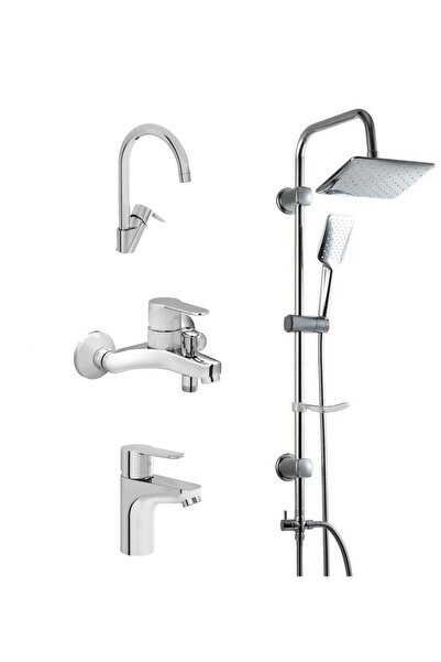 Artema Win S (Banyo+Lavabo+Eviye) Batarya Seti +DUXXA Trend Robot Duş Seti