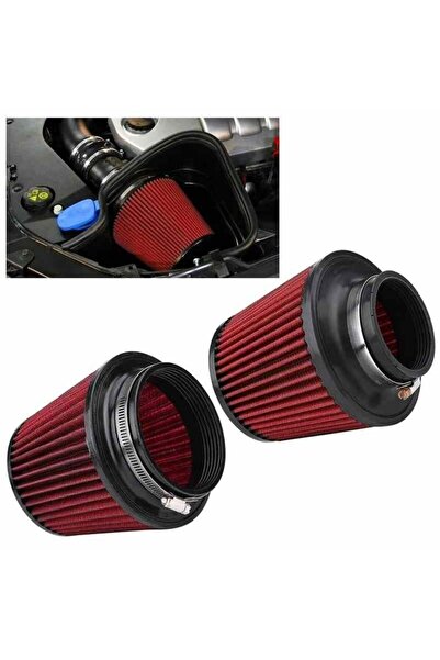 HasbeeParts KN Spor Hava Filtresi 7,60cm kırmızı küçük boy/ DAHI74