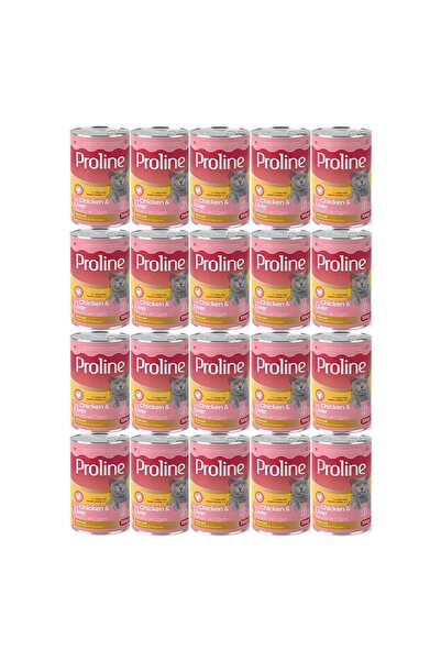 Pro Line Proline Tavuklu ve Ciğerli Yetişkin Kedi Konservesi 395 Gr*20 Adet