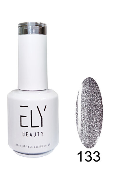Ely 15 Ml Jel Bazlı Uv Led Kalıcı Oje No: 133 Gümüş Simli