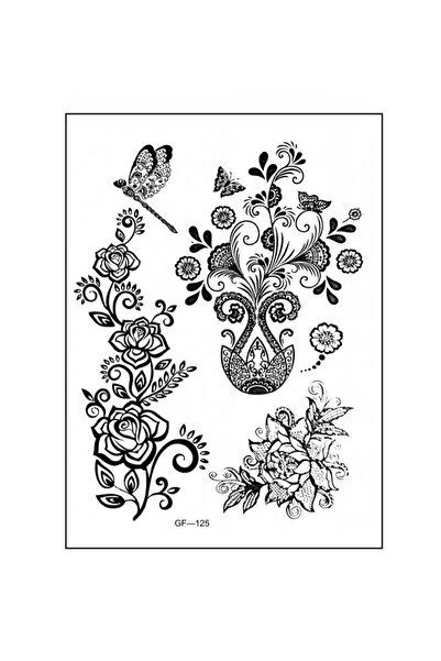 Mecit Tuhafiye YUSUFCUK DANTEL SARMAŞIK ÇİÇEK GEÇİCİ DÖVME