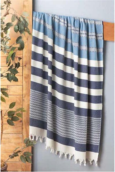 Sarev Chen Blue Knee Blanket - 130*170 Cm Sofa Shawl