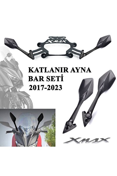 YSGMOTOPARTS Yamaha Xmax 125/250/300 2018-2022 Katlanır R25 Ayna Bar Seti
