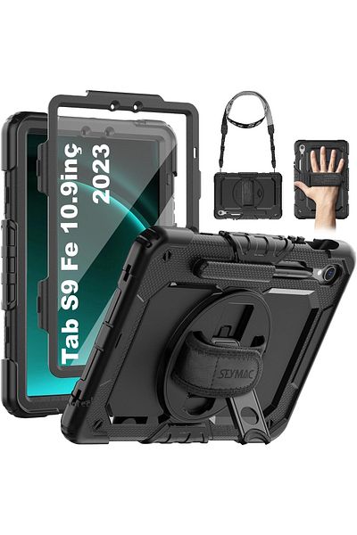 m.tk moveteck Galaxy Tab S9 /S10 Fe 10.9" Tablet Case S Pen Protective Strap Armor