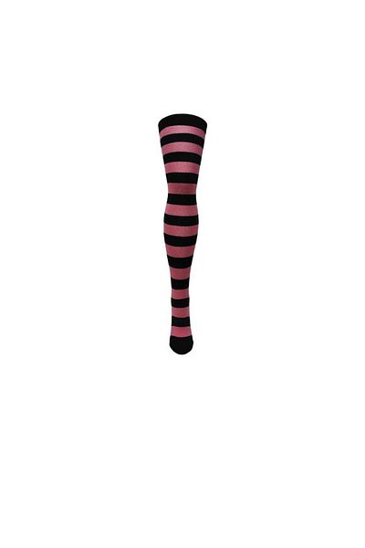 Design Socks STRIPED COTTON KNEE TOP SOCKS