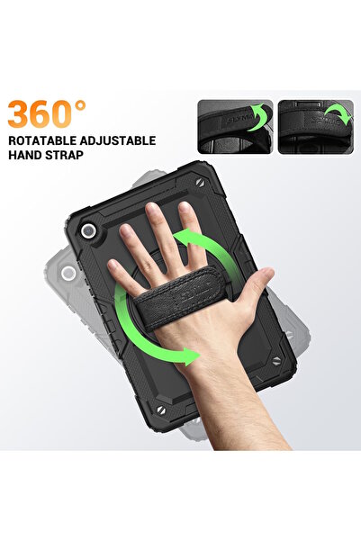 m.tk moveteck Samsung Galaxy Tab A9 Plus 11 Inch Sm-X210 Tablet Compatible Case Full Protective Strap Defender Armor Tank