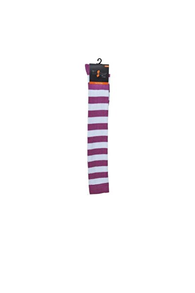 Design Socks STRIPED COTTON KNEE TOP SOCKS