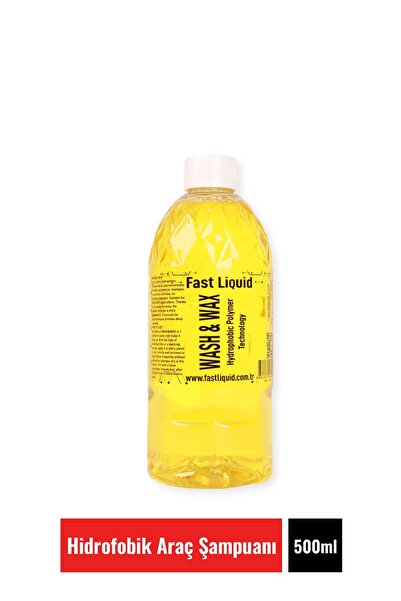 Fast Liquid Oto Şampuanı Cilalı Konsantre Ph Notr Wash & Wax 500 ml