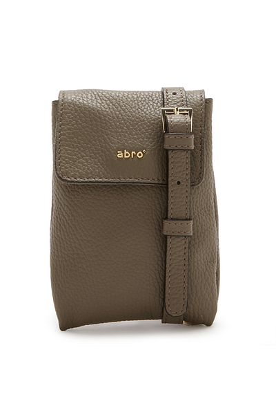 100de100Gübre Abro Braune Leder Handytasche 030043-37-40