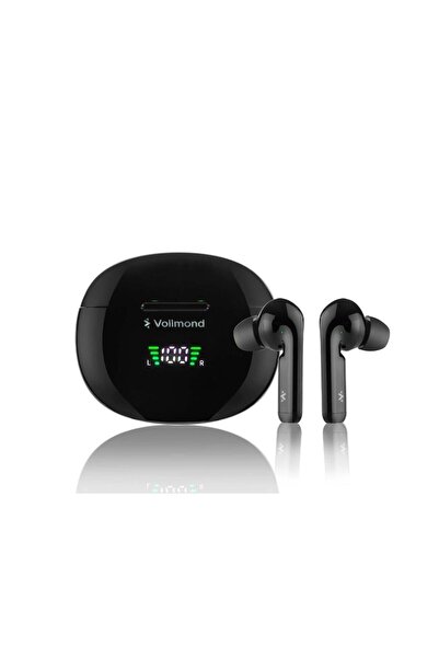 Vollmond VL101pro Bluetooth 5.3 IPX6 Level Suya ve Tere Dayanıklı Tasarım Şarj Göstergeli TWS Kablos
