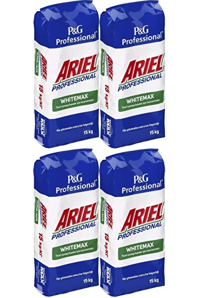 Ariel Matik Toz Çamaşır Deterjanı 60KG Whıtemax (4PK*15KG) (400 Yıkama)