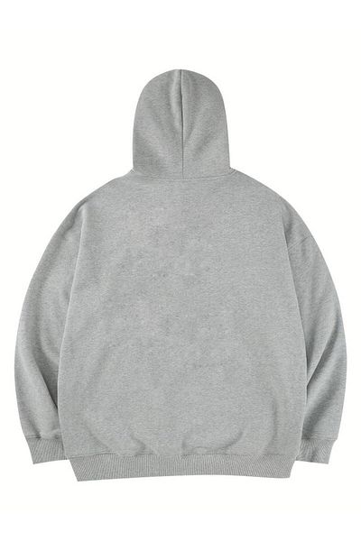 AMMA Unisex Old Picture Printed Hooded Oversize φούτερ με κουκούλα