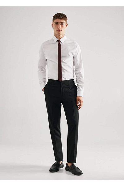 MANGO Man Stretch Fabric Super Slim Fit Παντελόνι