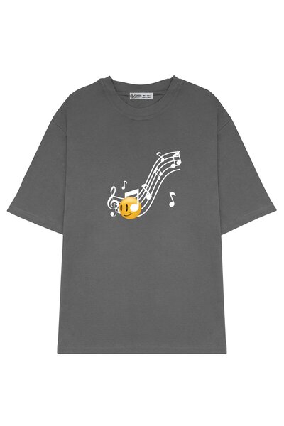 GreenMint شريحة موسيقى إيموجي كبيرة الحجم للجنسين_OE1165