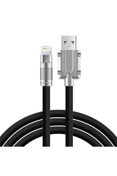 Apera iPhone Uyumlu 120W Watt 6A Süper Hızlı Şarj Data Kablosu 1 Metre IOS Kablo