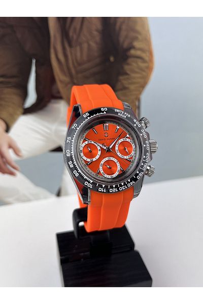 DAVID GUNER SPORTS MEN'S WRISTWATCH DAYTONA MODEL 5 ATM WATERPROOF