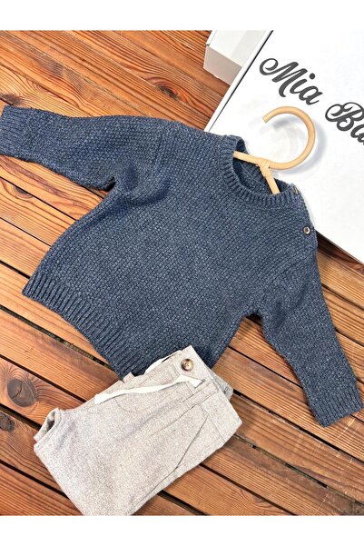 miabambim Knitwear Knit Sweater Indigo Unisex Indigo