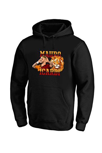 Efendioğlu Design ASLAN LOGOLU 3 İPLİK ŞARDONLU HOODİE