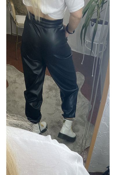 TUBA TOPTAŞ LEATHER JOGGER PANTS
