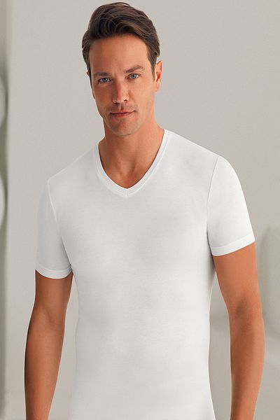 Şahinler Modal V-Neck Men's Undershirt ME140-BY