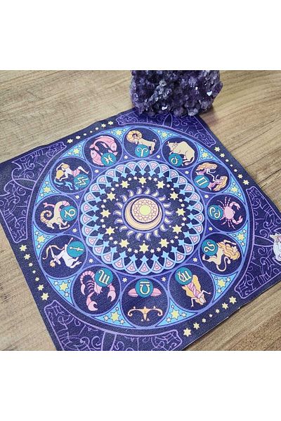 fırsatlar diyarı Astrology Horoscopes Tarot Altar Cloth / Tarot Cover 75x75 cm