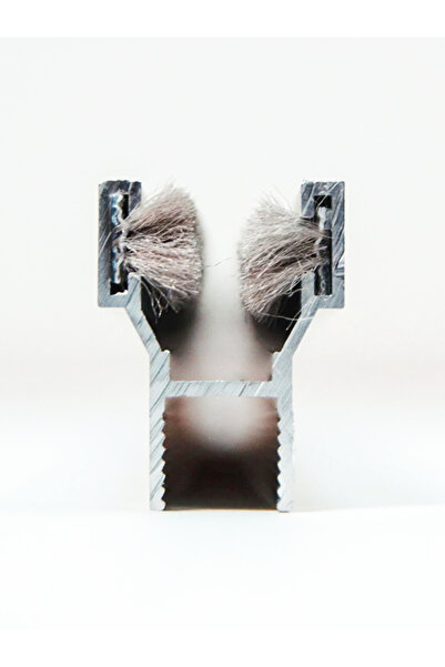 Kamataş Alüminyum Cam Balkon Büyük H, Ara Çıta Ve Fitili Eloksal Gri 200 Cm.