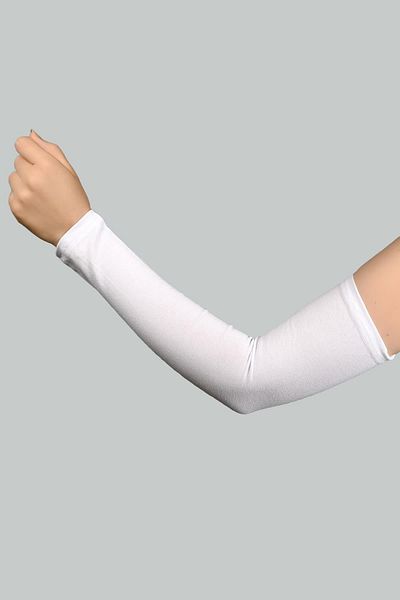 Altobeh Practical Hijab Sleeve Combed Prayer Sleeve Plain White