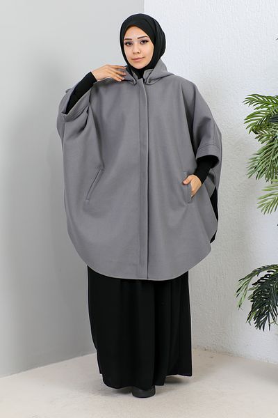 HATİCEATABEYLİBUTİK HOODED PONCHO