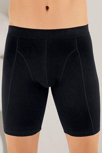 Şahinler Ανδρικό μαύρο Lycra Long Boxer Me114