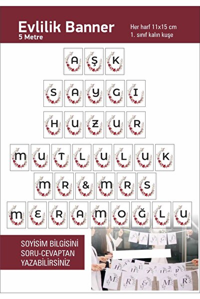43 cici süsler organizasyon Söz Nişan Nikah Flama Banner Soft Çiçek Temalı 5m...